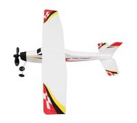 HONITANO Planeur à Bande Caoutchouc Rouge Extérieur Mousse Modèle DIY Éducatif pour Garçon Fille et Parents Avion Léger à Assembler et Voler