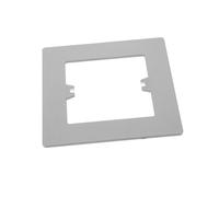 HONITANO Plaque Contour Prise Décorative PC Gris pour Cache Trou Mural Panneau Mural Élégant et Facile à Installer pour Rénovation et Décoration Intérieure