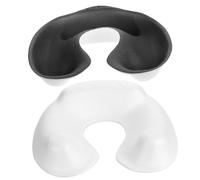 HONITANO Plateau Cou Coiffure Éponge Blanc Support pour Shampooing Permanente et Coloration Cheveux Accessoire Professionnel pour Salon et Utilisation Maison Receveur Épaule pour Soin et