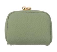 HONITANO Pochette à Bijoux Cuir Véritable Mini Beige de Voyage | Fermoir Kiss, Compartiments Multiples, Rangement Compact pour Bagues, Boucles D'oreilles, Colliers