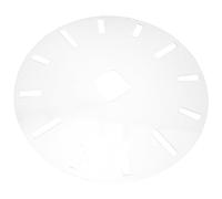 HONITANO Pochoir Horloge Acrylique Transparent pour Découpe Modèle de Cadran avec Chiffres Romains Gabarit Précis Compatible Routeur pour Bricolage et Artisanat