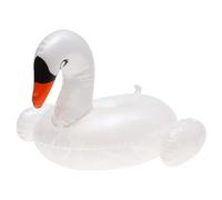 HONITANO Porte-bière Gonflable en PVC Forme Cygne, Tapis de Natation Simple Flottant Blanc, Léger et Facile à Gonfler, pour Adultes, Usage Piscine et Fête D’été,