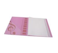 HONITANO Porte Partitions avec Pochettes pour Rangement Musique Classeur Détachables pour Piano Chorale et Orchestre Dossier Protection Partitions Mat Polyvalent Rose