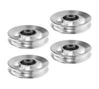 HONITANO Poulie Silencieuse en Alliage D’Aluminium 90 Mm pour Équipement de Musculation, Ensemble de 4 Pièces, Roulement à Billes Intégré, Accessoires pour Salle de Sport à