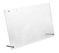 HONITANO Présentoir à Ongles Transparent Acrylique avec Support Acier Inoxydable Planche Exposition et Bandes pour Nail Art pour Foires et Salons