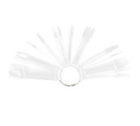 HONITANO Présentoirs De Vernis à Ongles 100 Pièces Taille Fine Plastique Transparent Pour Exercices D'onglerie Professionnels Et Présentation Des Couleurs, Usage Salon Et Personnel