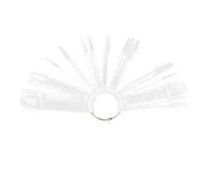 HONITANO Présentoirs De Vernis à Ongles 100 Pièces Taille Fine Plastique Transparent Pour Exercices D'onglerie Professionnels Et Présentation Des Couleurs, Usage Salon Et Personnel