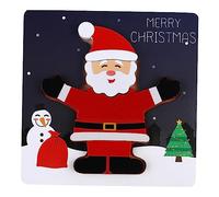 HONITANO Puzzle Bois de Noël Éducatif pour Garçon Fille Ans Dapprentissage Montessori Puzzle Encastrement Thème Père Noël Développement Cognitif et Manipulation