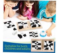 HONITANO Puzzle Bois Éducatif avec Blocs et Cartes Jeu Bois pour Garçon Fille et Adultes Activité Manuelle et Ludique