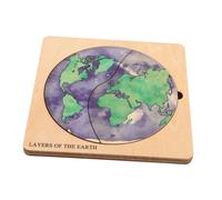 HONITANO Puzzle Globe Terre Bois DIY pour Garçon Fille Jeu Éducatif Astronomie et Géographie Apprentissage Ludique des Couches Terrestres Casse Tête pour Filles et Garçons