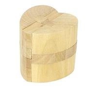 HONITANO Puzzle Kongming Lock en Forme De Cœur pour Adultes De Puzzle Casse-Tête Intellectuel pour Adultes Assemblé Kongming Lock Puzzle Cérébral pour Enfants Intellectuel en Bois