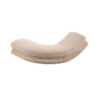 HONITANO Raccord Coudé Main Courante D'escalier Bois Massif Hévéa, Connecteur Angle 45° X 75 Mm, Accessoire Remplacement Rampe Escalier pour Rénovation et Pose Sécurisée