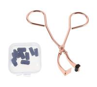 HONITANO Recourbe-cils partiel, outil de précision pour recourber les cils coin interne et externe, coussinets de rechange inclus, mini recourbe- partiel, outil de maquillage