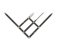 HONITANO Règle De Mesure Des Sourcils Acier Inoxydable Noir Positionnement à Trois Points Outil De Microblading Pour Maquillage Professionnel