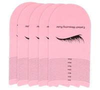 HONITANO Règle Pour Cils Et Mesureur De Cils 5 Pièces Taille Standard Plastique Outil De Mesure Longueur D'extensions Pour Techniciennes Beauté