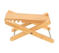 HONITANO Repose Pied pour Guitare Naturel Réglable Hauteur sur Niveaux Pliable et Portable pour Pratique et Performance Musicale