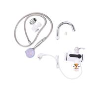 HONITANO Robinet Mélangeur Eau Chaude Froide Instantané Secondes avec Écran Digital Robinet Lavabo Salle Bain Acier Inoxydable Rotatif Installation Facile pour Salle de Bains et Cuisine