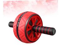 HONITANO Roue Abdominale Double Roue Rouge pour Exercice Abdominaux Appareil Renforcement Core Entraînement Silencieux Homme Femme Équipement Fitness