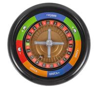 HONITANO Roue de Jeu Poker Noire 2 Billes en Acier, Accessoire de Table Rotatif pour Jeux de Société, Roulette Russe pour Fête et Animation, Matériel Solide et Réutilisable