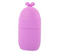 HONITANO Rouleau de Glace pour Massage du Visage Yeux Taille Compacte en Silicone Violet pour Soins du Visage et Contour des Yeux Usage Domestique Couvercle Hygiénique