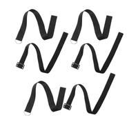 HONITANO Sangle De Sécurité Pour Poussette Bébé 6 Pièces, Dragonne Réglable En Polyester Noir, Protège-poignet Confortable Pour Promenade En Extérieur, Adapté Parents Soucieux De Sécurité