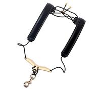 HONITANO Sangle Saxophone Réglable Double Épaule Harnais Ergonomique Confortable pour Saxophone Alto et Ténor Tour de Cou Robuste Noir