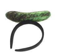 HONITANO Serrage-tête en Peluche Alimentaire Vert de Concombre, Accessoire de Costume Confortable pour Halloween et Fêtes de Noël