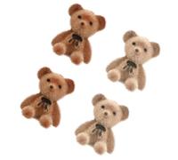 HONITANO Set Accessoires Nœud Ours pour Décoration Sac DIY Lot Mini Mignon pour Bijoux et Fille