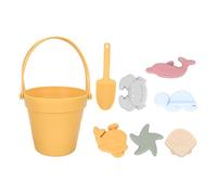 HONITANO Set de Jouets de Plage Silicone pour Garçon Fille Seau et Accessoires Colorés Jouets de Fouille de Sable pour Garçons et Filles Extérieur Kit Dété et Sécurisé