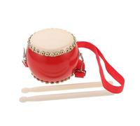 HONITANO Set de Tambour Garçon Fille avec Bâtons et Sangle Petit Tambour à Main pour Éveil Musical et Apprentissage Rythmique des Tout-Petits Instrument Percussion
