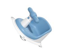 HONITANO Siège de Bain pour Bébé Bleu Siège de Bain Nourrisson Stable et Léger Matière Plastique Sûre Support Confortable pour -né