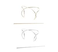 HONITANO Support à Chignon en Alliage Doré et Argenté, Lot de 2pcs, Pinces à Cheveux Faciles à Porter Design Irrégulier Élégant pour Usage Quotidien et Dîners
