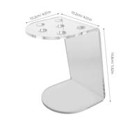 HONITANO Support Acrylique Transparent pour Outils de Coiffure Organisateur Robuste Multi Emplacements pour Ciseaux et Peignes Étagère pour Salon de