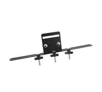 HONITANO Support de Cloche pour Batterie Noir, Double Couche 4 Emplacements, Support de Fixation Robuste pour Accessoires Percussion, Compatible Kit D'accessoires Batterie, Usage Concert