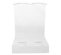 HONITANO Support de microphone : Pied de micro DJ en acrylique, fixation de bureau - Support de micro décoratif transparent à 2 emplacements pour studio de jeu/KTV