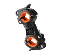 HONITANO Support Lampe de Poche Robuste Rack de Fixation Amovible pour Cyclisme Porte Lampe Pratique et Couleur Orange