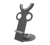 HONITANO Support pour sèche-cheveux : étagère verticale en métal, organisateur de sèche-cheveux de table, support de rangement gain de place pour salon de coiffure et maison (noir)