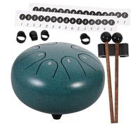 HONITANO Tambour Langue Acier Notes Handpan Instrument Percussion Lotus pour Yoga et Éducation Musicale avec Maillets et Partition Anglaise