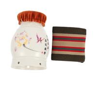 HONITANO Tasse De Moxibustion Céramique Masseur Corporel Double Boîte De Moxibustion Avec Filet Isolant Thermique Outil De Pour Maison