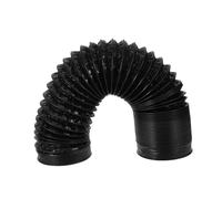 HONITANO Tuyau de Ventilation Flexible Aluminium Renforcé pour Sèche Linge Compatible avec Sortie de Conduit PVC Noir pour Circulation Air