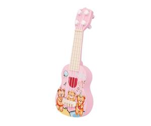HONITANO Ukulélé pour Garçon et Filles 26 Cm Mini Guitare Éducative en Plastique Couleur Ours, Instrument Musique Éveil Préscolaire, Musical pour Tout-Petits et Débutants