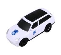 HONITANO Voiture de Police Électrique Blanche pour Garçon et Filles, D’éveil Musical et Lumineux, Modèle Réduit en Plastique, Voiture Électrique sans Batterie, pour Intérieur, Extérieur