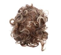 HONITANO Wig corte de style européen et américain perruques adultes perruques Broissures de cheveux humains courtes Soie à haute température Café