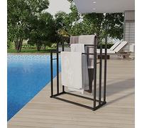 Honiter Handtuchhalter für Badezimmer, 3 Ebenen, Noir Metall-Handtuchhalter, freistehender Handtuchhalter für Badezimmerzubehör, Waschlappen, neben der Badewanne Oder Dusche