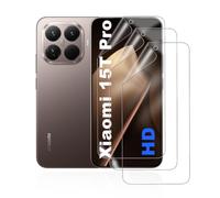 HonJenSeoa [3 Pièces Film Hydrogel pour Xiaomi 15T Pro, Protection Écran TPU Souple Couverture Complète Bord à Bord, Affichage HD Haute Sensibilité Compatible avec Capteur d'Empreinte et Face ID