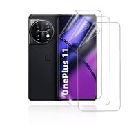 HonJenSeoa Film de Protection d'écran Hydrogel pour OnePlus 11, 3 Pièces TPU Souple Transparent HD Anti-Bulles Anti-Rayures Anti-Traces de Doigts Auto-Réparatrice
