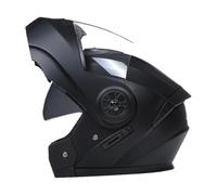 HonJiekomy Casques de Moto Double Sport, Casques intégraux pour Adultes,Casques Pare-Soleil à Double visière de Moto pour Adultes | de Casques intégraux de avec Sangle