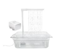 HonJiekomy Douche d'oiseaux Automatique, Douche de Bain Automatique d'oiseau - d'oiseaux électriques pour perroquets - Baigne de Douche à Poche électrique pour la Perruche Gris Africaine, à omeurs