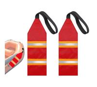 HonJiekomy Fanion Rouge Pour Chargements De Camion - Panneau d'Avertissement Réfléchissant Léger Et Pliable,Drapeau Voyage Sécurité Bateau | Pour Piscine Étang Lac Bateau Canoë Camion Voyage Extérieur
