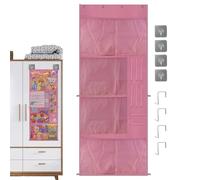 HonJiekomy Porte-peluches | Grande Capacité à Suspendre sur Porte - Organisateur de Rangement sur Porte pour Doudous | Pour Jouets En Peluche Poupées Collations Accessoires Cheveux Famille Maison